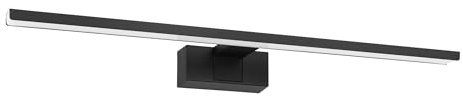 Eglo LED Mirror Light Conettilla, Bathroom lamp | aluminium in black and white plastic, warm to cool white, IP44, 60 cm long
