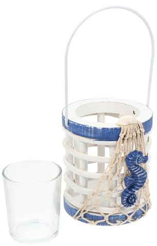 Alipis Mediterraner Kerzenhalter Blau Kerzenständer Deko Wohnzimmertisch Handgefertigt Stilvoll Robust Wiederverwendbar Geschenkidee Weihnachten Geburtstag