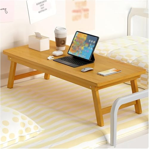 Tavolo da pavimento pieghevole in stile giapponese, scrivania portatile multiuso per tè, caffè, laptop e finestra a golfo, ideale per feste e relax (70 x 34,3 x 27 cm, colore tronco)