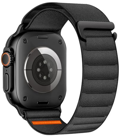 Zspoly Alpine Loop Nylon Armband Kompatibel mit Apple Watch Armband 40mm 41mm 38mm 42mm, Stoff Sport C-Haken Nylon Band für iWatch SE Series 11 10 9 8 7 6 5 4 3 2 1