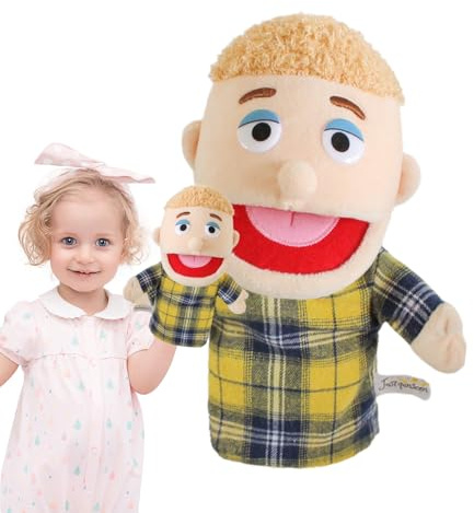 Burattini a Mano per Bambini - Marionette pers Famiglie Mamma Papà, Marionette Fratello Sorella, Giocattoli Peluche Burattini Teatro | Bursattini per Bambini Famiglia Gioco Creativo Spettacolo