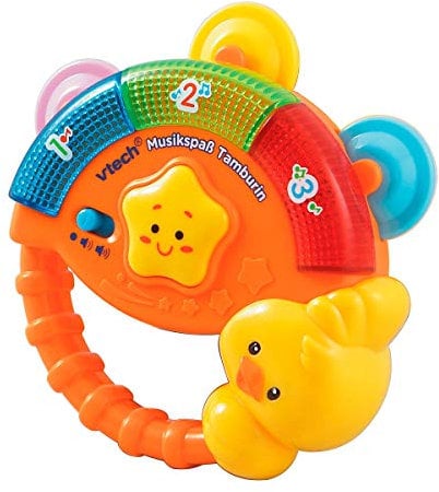 Vtech Baby Musikspaß Tamburin – Elektronisches Spielzeug mit Musik und Geräuscheffekten – Für Kinder von 9-36 Monaten