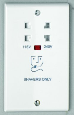 Deta S1305 Slimline Shaver Supply Unit. Dual Voltage 115/240v