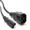 IEC C14 3 Polig Männlich Stecker Zum Figur 8 C7 Stecker Strom Adapter Kabel 1 m [1 Meter/1m]
