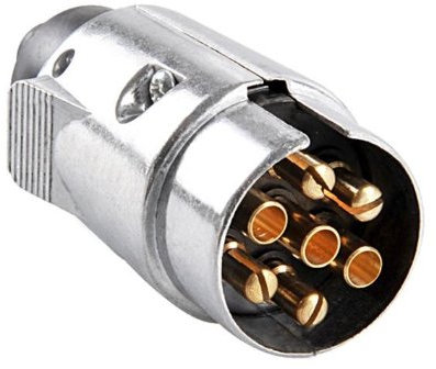 Prise en METAL Connection Remorque Attelage 7 Poles A Visser