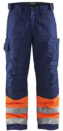 Blakläder Winter-Bundhose High Vis Klasse 1 Größe, 1 Stück, D96, orange/marineblau, 186218115389D96