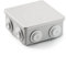 FAMATEL – Wasserdichte Abzweigdose IP55 | Deckel verschraubt | Mit Kegel | 100 x 100 x 45 | Grau
