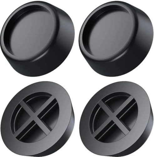 FIND A SPARE 4x Pack Universal Anti Vibration Black Rubber Feet For Washing Machine & Tumble Dryer Easy Installation | Shock Absorbers | Multi-uses | Non-Slip