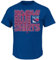 Majestic NHL T-Shirt New York Rangers NY Sudden Death Vintage Eishockey Broadway Blue Shirts (M)