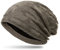 Caspar MU139 gefütterte Feinstrick Beanie Mütze mit Stern Muster, Farbe:Taupe, Größe:One Size