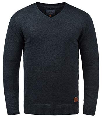 BLEND Lasse - Pull en Maille - Homme, Taille:XXL, Couleur:Navy (70230)