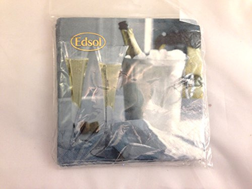 Champagne Vogue DeLuxe Party Napkins - 15 Pack