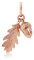 Gemma J Polished Rose Gold Vermeil Acorn and Leaf Charm - Premium Highly Detailed Symbolic Pendant Jewellery for Bracelet/Necklace
