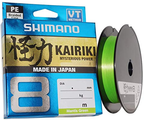 SHIMANO Kairiki 8, 150 Meter, Mantis Grün, 0.350mm/39.5kg, 59WPLA58R0A