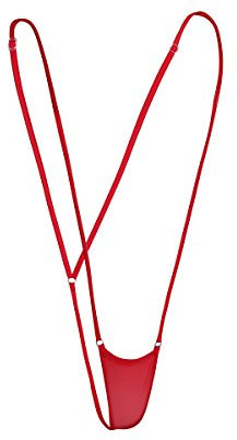 ranrann Femme Sexy Body String Micro Bikini Thong Lingerie Ouverte Bandage sous-vêtements de Nuit Erotique Bodysuit Monokini Sexy Une Piece Maillot de Bain Couleur Rouge Taille Unique