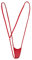 ranrann Femme Sexy Body String Micro Bikini Thong Lingerie Ouverte Bandage sous-vêtements de Nuit Erotique Bodysuit Monokini Sexy Une Piece Maillot de Bain Couleur Rouge Taille Unique