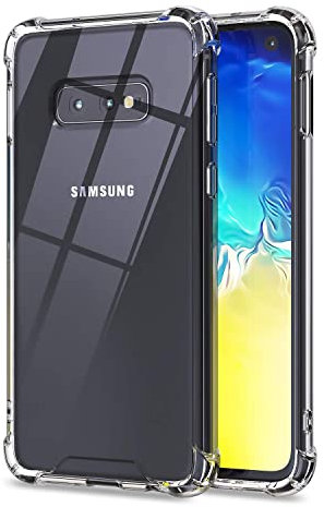 KIOMY Case for Galaxy S10E Crystal Clear Shockproof Bumper Protective Phone Cover Hybrid Design Hard PC Back with Flexible TPU Raised Bezel & Enhanced Corners for Samsung Galaxy S10e Slim Fit Skin