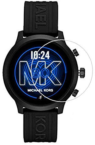 Disscool Protecteur d'écran en verre trempé pour Michael Kors Access MKGO, 0,33 mm d'épaisseur avec verre véritable