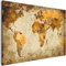 murando - Peinture par Numéros Adulte DIY 50x40 cm - Avec Cadre, Peintures Acryliques et Pinceaux - Tableau à Faire Soi-Même Loisir Créatif Maison Décoration Murale - Carte du Monde n-A-0852-d-a