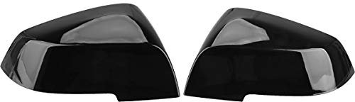 KYYET Door Mirror Covers Caps, Replacement Rearview Side Mirror Covers Trim For F20 F22 F23 F30 F31 F32 F33 F36 F87 M2 X1 E84(Gloss Black)