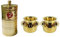 Indian Coffee Filter and Brass Dabara Set Combo/ South Indian Coffee Filer With Dabara Set (Size 1 Filter, 150 ml Capacity, 2-3 Cups and Dabara 200ml, Tumbler 150ml Capacity)