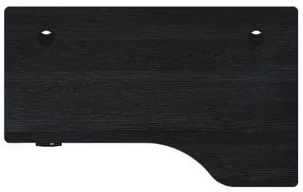 Sens Original - Schreibtischplatte aus Holz, rechts, Schwarz