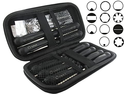 GREENSTAR - Jeu De 11 Outils De Réglage Carburateurs Et Brosses de Nettoyage - Avec Sacoche de Rangement - Empreintes Diverses