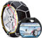 Catene Da Neve In Metallo 9 mm Omologate TUV e GS Onorm Montaggio Rapido Per Auto Macchina Furgone SUV Con Tensionatore Autobloccante (Misura 120)