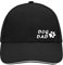 Huuraa Cappy Mütze Dog Dad Tapse Geschenk Black/Light Grey Dog Dad Präsent