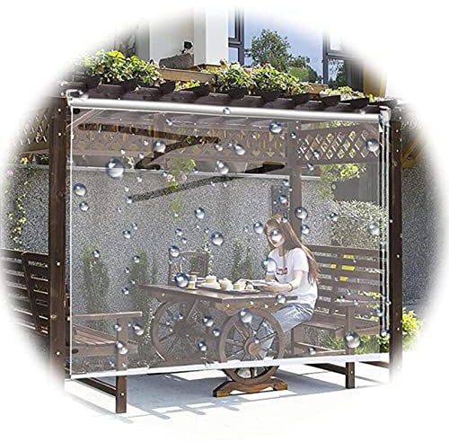 FUFU Seitenzug- & Springrollos Thermorollo,Verdunkelungsrollo ,inklusive Montagematerial ,Outdoorvorhänge für Balkon Dekoschals Gardinen,für Terrasse, Pavillon t(Size:150×140cm(59×55in))