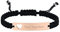 Armband Damen mit Gravur Geflochten Freundschaft:VNOX 1pcs Einstellbar Roségold Handgefertigtes Personalisierte Brautjungfer Partner Schwestern Seilarmband|Paar Armbänder