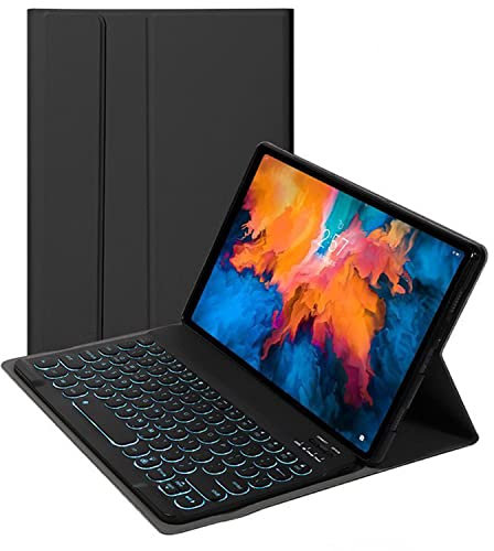 Tastiera Per Lenovo Tab P11/P11 Plus 11 TB-J606 TB-J607 Custodia, Staccabile Magnetica Sottile Pelle Cover con Tastiera Bluetooth Wireless QWERTY Layout Per Lenovo Pad 11 (retroilluminato)