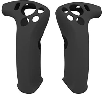 HMHAMA Copertura per controller VR compatibile per PS VR2, protezione controller in silicone, resistente alle cadute e allo slittamento (nero, 1 paio)