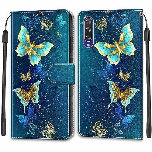 Mo-Beauty Funda para Xiaomi Mi A3/CC9e, Funda Xiaomi Mi A3/CC9e con Tapa, Funda Piel con Tapa Libro Movil Carcasa PU Cuero con Carcasa de TPU, Tarjetero y Wallet Funda Protectora (Mariposa 4)
