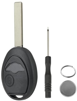 2 Buttons For Mini Car Key Fob For BMW Mini One Cooper S R50 Key Fob Case Shell with Screwdriver Key Ring Battery CR2032