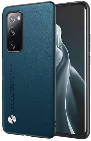 EASSGU Custodia per Samsung Galaxy S20 FE (6.5 Inches), Cover per Telefono in Stile Business con Retro in PU Pelle - Zaffiro