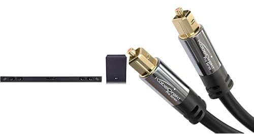 LG SQC2 2.1 Soundbar (300W) mit kabellosem Subwoofer für TVs ab 43 Zoll & KabelDirekt – TOSLINK-Kabel, optisches Audiokabel – 1,5 m