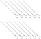 10 PCS Stainless Steel 7.87 BBQ Skewers - Suitable for Meat Kebab & Air Fryer