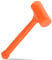 Dead Blow Hammer Non-Elastic Rubber Unicast Mallet Hammer 2LB for Floor Multifunctional Work Tool Rubber Hammer