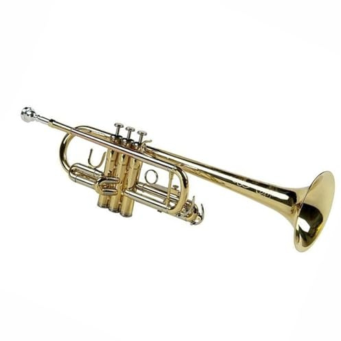 Professionelle Trompete In C-Dur Goldlack Aus Rostfreiem Stahl Anfänger-Trompete Instrumententon