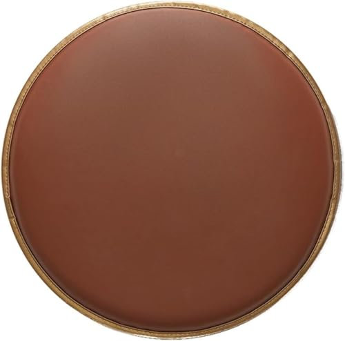 Stuhlkissen aus Kunstleder für Küche und Esszimmer, rutschfestes Sitzkissen mit Rundes Design(@3,15.7x1.2in/40x3cm)