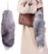 BOPRKTM Fuchsschwanz Generisch Fuchsschwanz Anhänger Extra Groß Schlüsselanhänger Fuchsschwanz Tierschwanz Schlüsselanhänger dekorativer Tasche Zusätze Auto Schlüsselketten für Handtasche,40 cm
