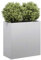 Homgoday Arredo Fioriera 80x40x80 cm in Acciaio Zincato,Arredo Fioriera da Esterno Fioriera Balcone Fioriera Grigliato per Giardino