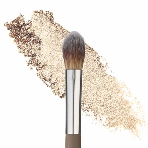 Sandstone Soft Collection Make-up-Pinsel – Professioneller Highlighter Pinsel zum Auftragen und Verblenden von Highlighter. Ultraweiche Borsten und einfach zu verwenden. Veganer Make-up-Pinsel