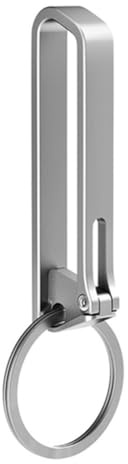 Giyofom Stainless Steel Belt Buckle Keychain Outdoor Tool Waist Clip Small Pendant Gift Stainless Steel
