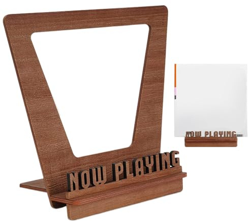 - Display Stand - Wood Vinyl Stand | Hold Storage Shelf | Play Record Stand | Wooden Record Shelf | Newspaper Holder File Storage Shelves That Holds Up To 5 LP