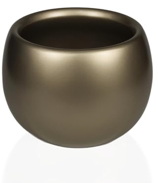 Ardella Orbis Maceta Decorativa 22x16 cm, Macetero Redondo Moderno para Interior y Exterior, Tiesto de Diseño con Acabado Lacado Premium