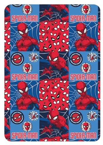 Marvel Fleecedecke Spiderman Farbe Rot Blau 140 x 100 cm
