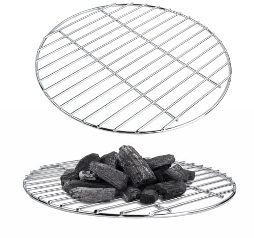 Merzio Round Cooking Grate 30cm DIA Charcoal Grate for Kettle Grills, Cooking Grate for Fire Pits Barbecues(1 Pack)