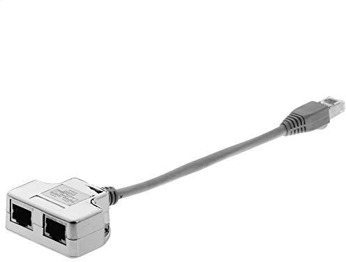 EFB Elektronik Sce Netzwerkadapter für Cablesharing, Dient als Portdoppler für die Strukturierte Kat5 Verkabelung, 2 x 10/100 Base